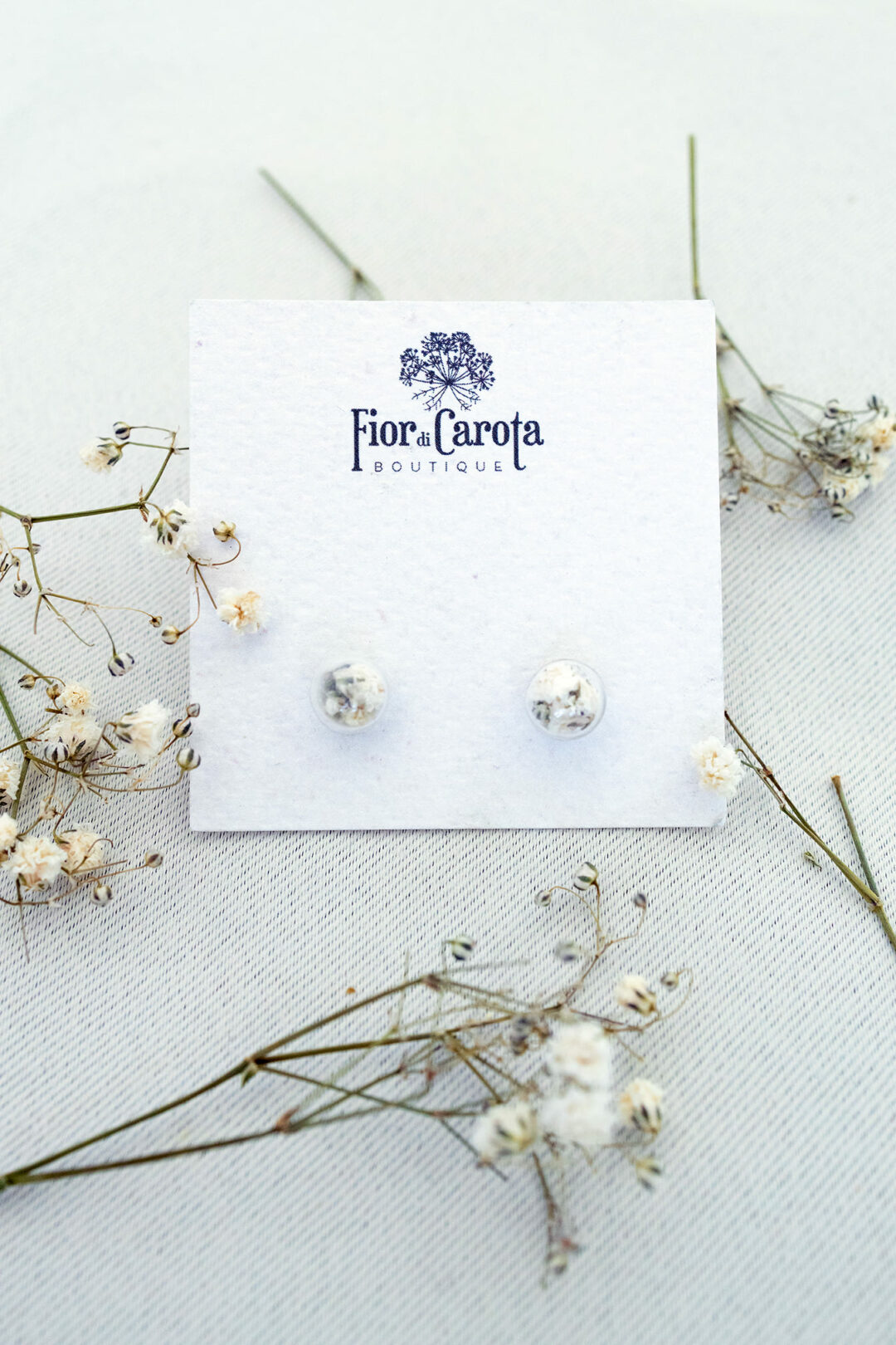Orecchini lobo Gypsophila " sogna di volare"
